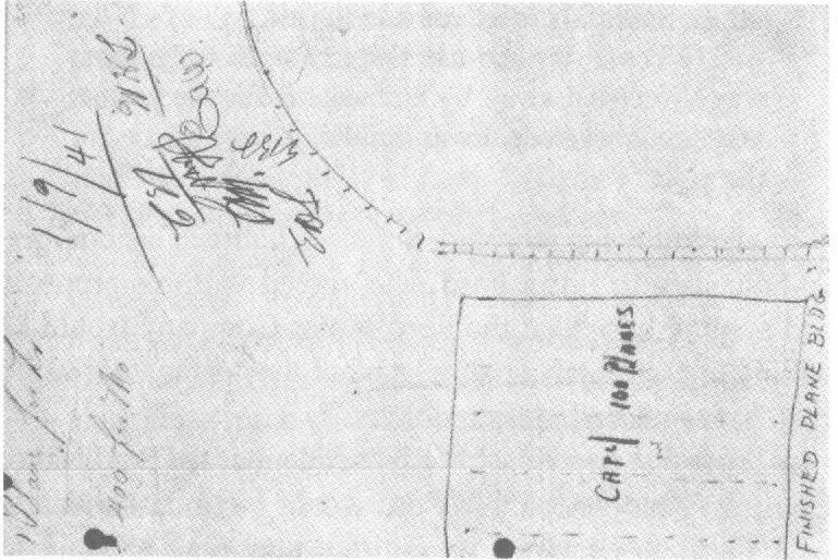 Sorensen's Willow Run Site Sketch